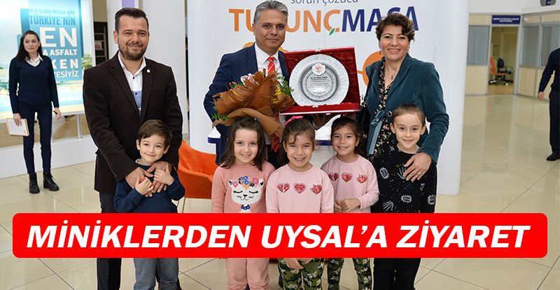 Miniklerden Başkan Uysal'a teşekkür