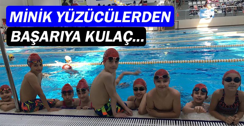 Antalyaspor'un minik yüzücüleri müsabakalara damga vurdu