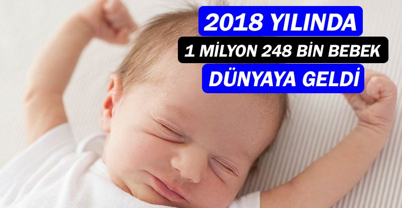 Türkiye'de 2018 yılında 1 milyon 248 bin 847 bebek dünyaya geldi