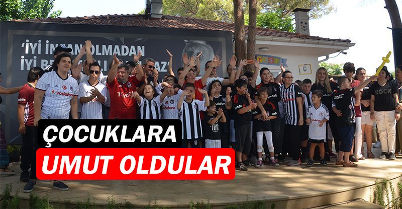 Beşiktaşlılar, çocuklara umut oldu…