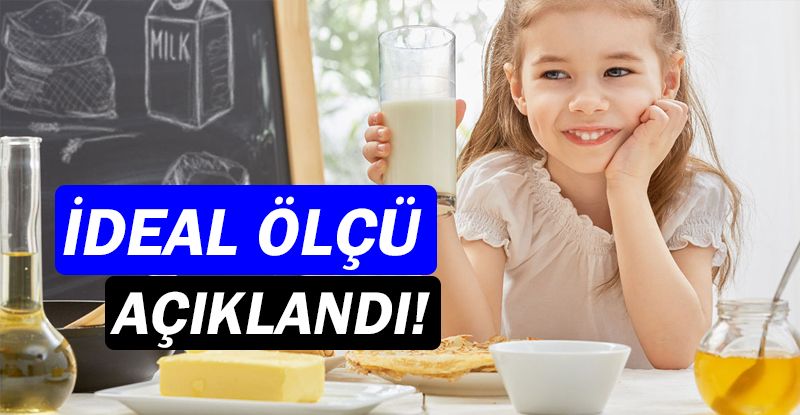 Çocuklara günde 3 bardak süt yeterli!