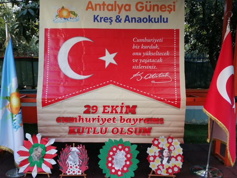 Antalya Güneşi Kreş'te Cumhuriyet Bayramı kutlaması