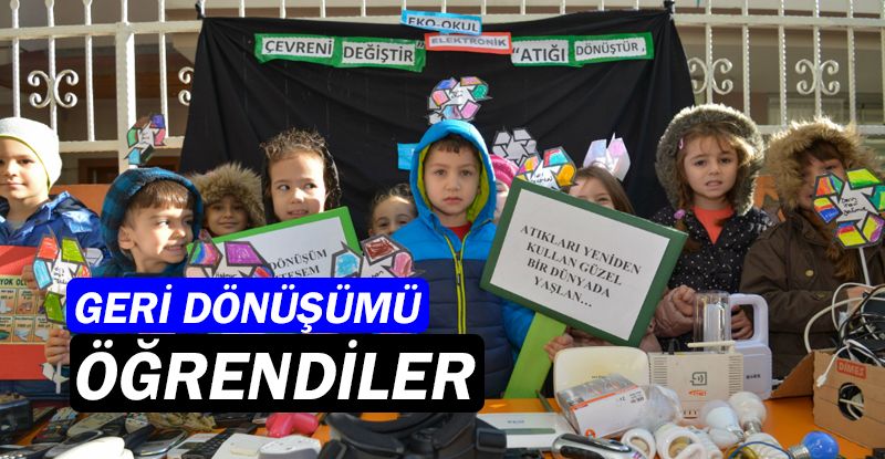 Miniklere geri dönüşüm anlatıldı