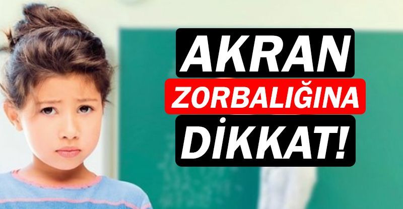 Çocuklarda akran zorbalığına dikkat edin!