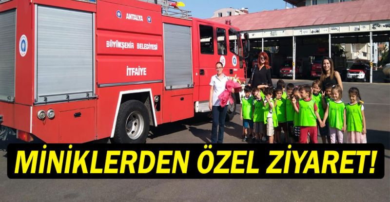 Minikler İtfaiyeciler Haftası’nı kutladı…